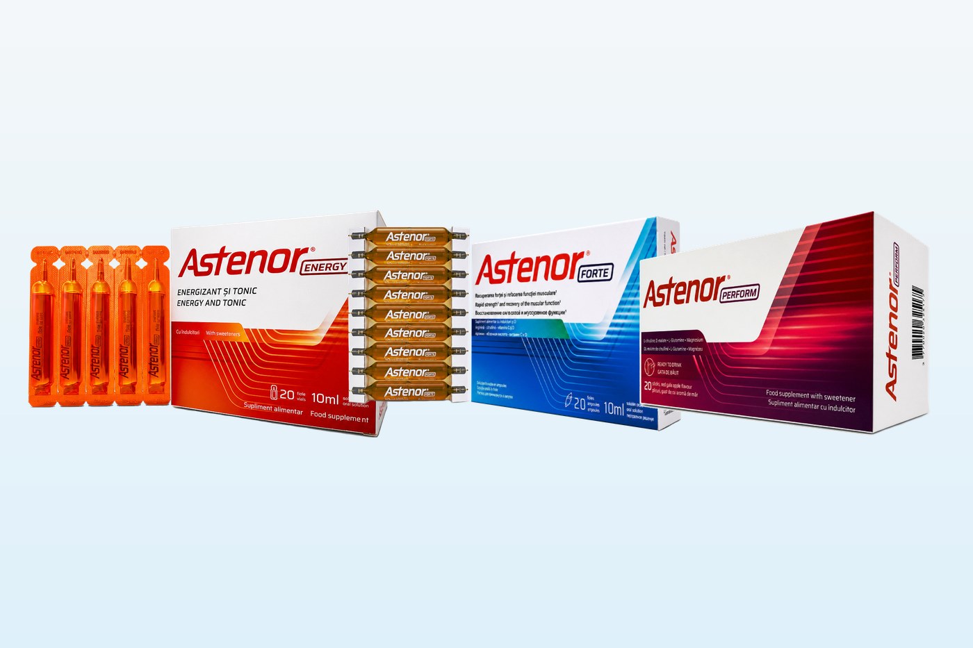 Gama Astenor: Energy, Forte și Perform