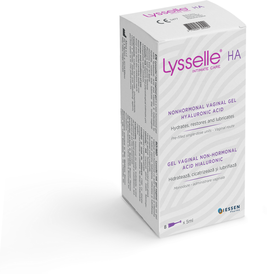 Lysselle HA gel vaginal non-hormonal, 8 monodoze × 5 ml