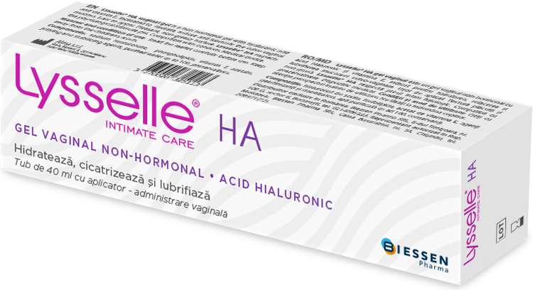 Lysselle HA gel vaginal non-hormonal, tub de 40 ml cu aplicator