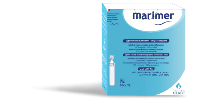 MARIMER BABY izotonic, Igiena nazala, 10 unidoze X 5 ml, steril
