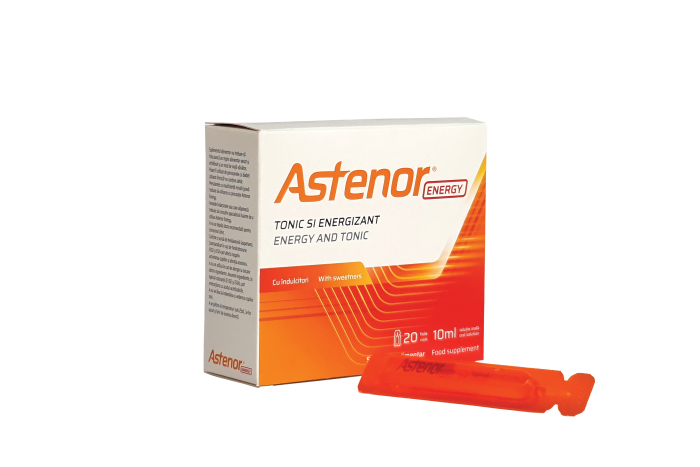 Astenor Energy, 20 fiole x 10 ml solutie orala