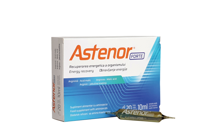 Astenor Forte, 20 fiole x 10ml solutie orala