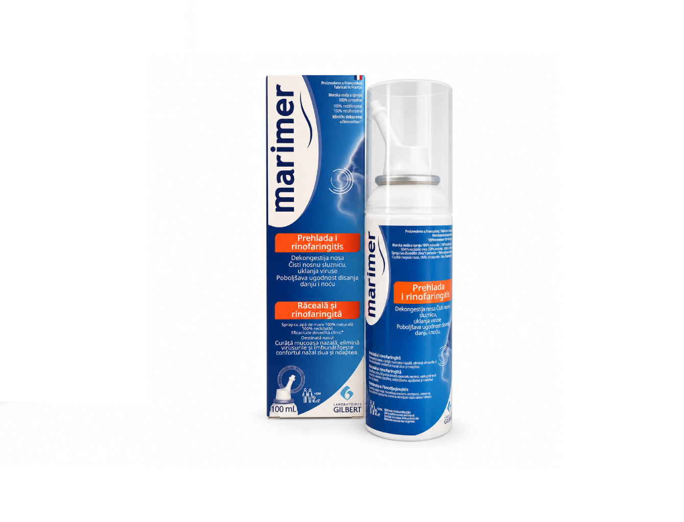 Spray apa de mare hipertonic pentru raceala si decongestionare nazala