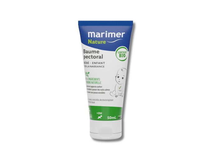 MARIMER Nature, Balsam pectoral BIO bebelusi si copii, 50 ml