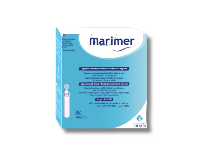 MARIMER BABY izotonic, Igiena nazala, 10 unidoze X 5 ml, steril